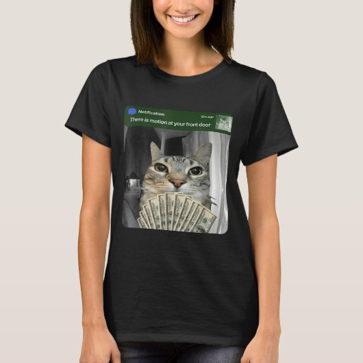 Ring Cat With Motion Meme  Tシャツ (正面)