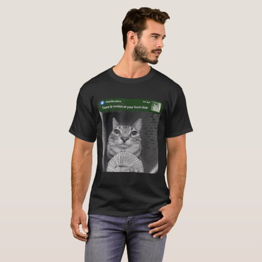 Ring Cat With Motion Meme Tシャツ (正面フル)