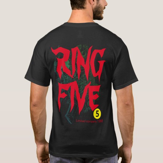 RING FIVE Tシャツ (裏面)