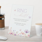 Ring Hunt Sign Bridal Shower Game Butterfly 台座サイン (インサイチュ)