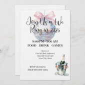 Ring in 2026 New Year's Eve Watercolor Party 招待状 (正面/裏面)