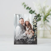 Ring in the New Year Photo Save the Date 案内ポストカード (スタンド正面)