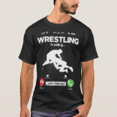 Ring Is Calling I Must Go Wrestling Ring Battle Ho Tシャツ (正面)
