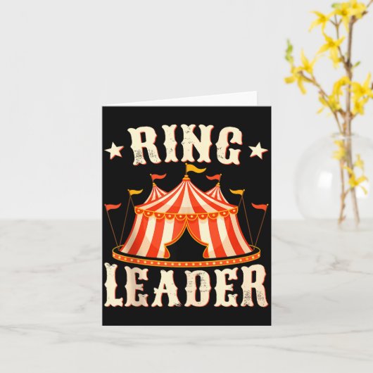 Ring Leader - Circus Lover Ringmaster Circus Party カード (黄色い花)