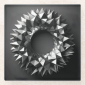 ring of irregular pyramides ガラスコースター (正面)