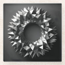 ring of irregular pyramides ガラスコースター