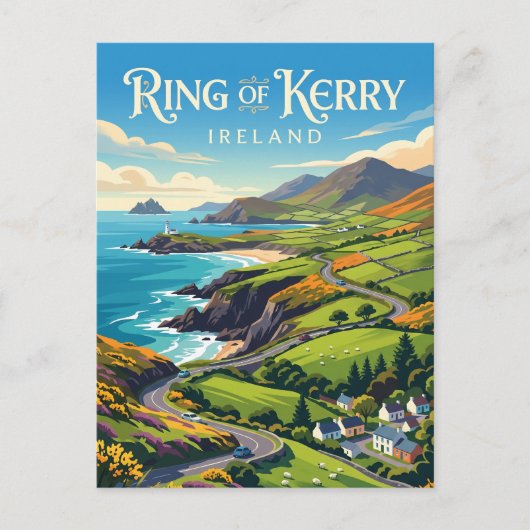 Ring of Kerry Ireland ポストカード (正面)