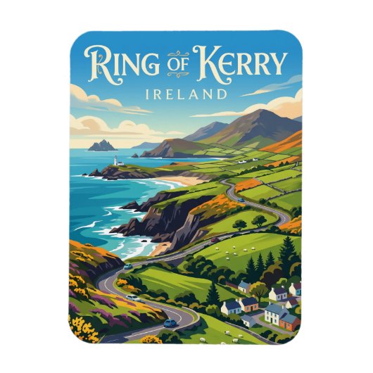 Ring of Kerry Ireland マグネット (縦)