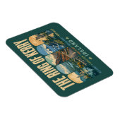 Ring of Kerry Ireland Landmarks Illustration Retro マグネット (右側)