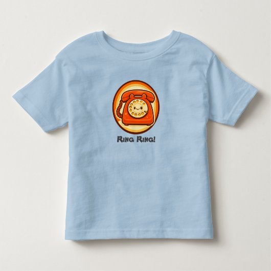 Ring Ring! Cute Retro Phone Toddler T-Shirt トドラーTシャツ (正面)