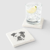 Ring-Safe Bulldog Coaster ストーンコースター (横)