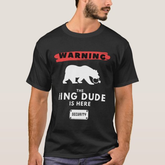 Ring Security  for Boy Ring Dude Bearer Wedding Tシャツ (正面)