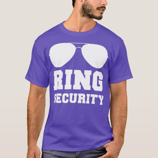 Ring Security   Ring Bearer  Boys Wedding Party Tシャツ (正面)