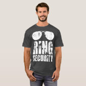 Ring Security  Ring Bearer Boys Wedding Party Tシャツ (正面フル)