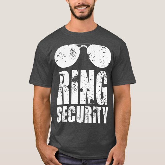 Ring Security  Ring Bearer Boys Wedding Party Tシャツ (正面)