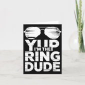 Ring Security Wedding Party Funny Ring Bearer  カード (正面)