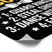 Ring Security Wedding Party Funny Ring Bearer  ポスター (角)