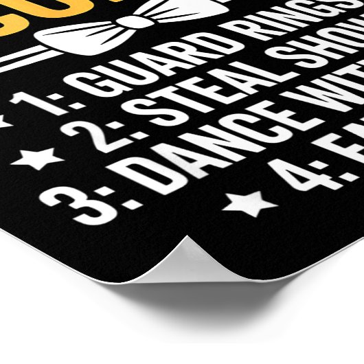 Ring Security Wedding Party Funny Ring Bearer  ポスター (角)