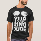Ring Security Wedding Party Funny Ring Bearer  Tシャツ (正面)