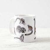 Ring-tailed lemur コーヒーマグカップ (正面左)