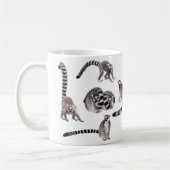 Ring-tailed lemur コーヒーマグカップ (左)