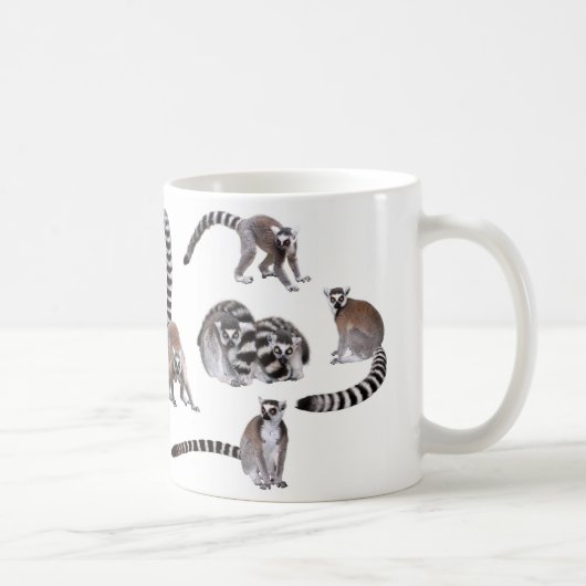 Ring-tailed lemur コーヒーマグカップ (右)
