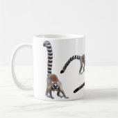 Ring-tailed lemur コーヒーマグカップ (左)