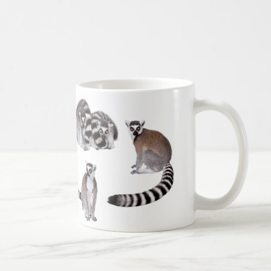 Ring-tailed lemur コーヒーマグカップ (右)