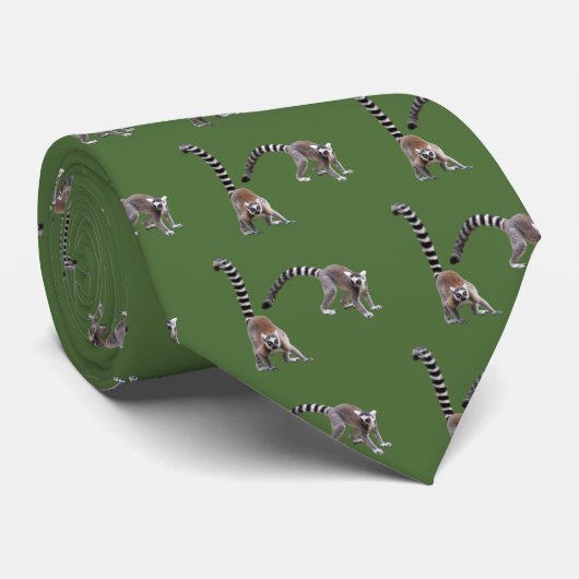 Ring-tailed lemur ネクタイ (ロール)