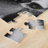 Ring tailed lemur couple eating watermelon ジグソーパズル (側面)