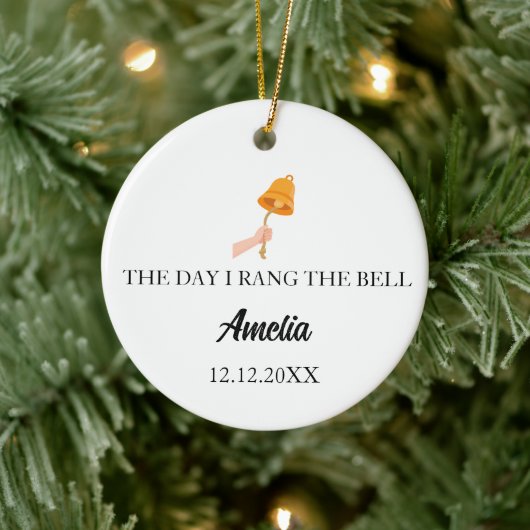 Ring the Bell Gift Cancer Survivor,End of Chemo  セラミックオーナメント (ツリー)