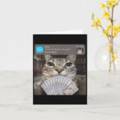 Ring There Is Motion At Your Front Door Funny Meme カード (黄色い花)