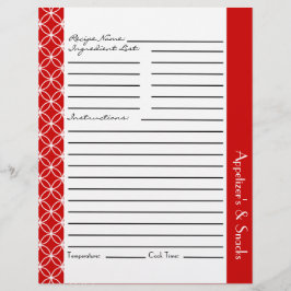 Ringed Diamondsレシピインサート – 赤い白