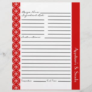 Ringed Diamondsレシピインサート – 赤い白