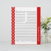 Ringed Diamondsレシピインサート – 赤い白 (スタンド正面)