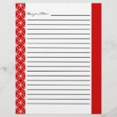 Ringed Diamondsレシピインサート – 赤い白 (裏面)