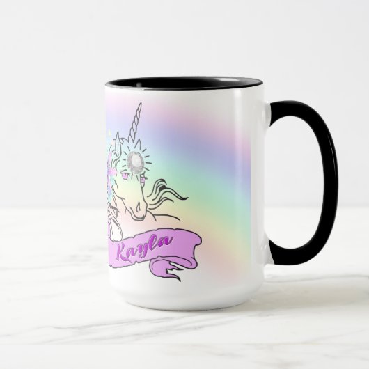 Ringer Mugという名前を追加できる マグカップ (右)