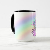 Ringer Mugという名前を追加できる マグカップ (正面左)