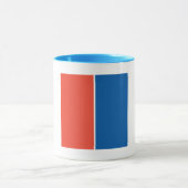 Ringer Tasse blau Frankreich Fahne マグカップ (中央)
