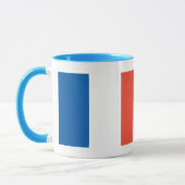 Ringer Tasse blau Frankreich Fahne マグカップ (左)