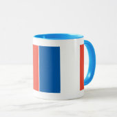 Ringer Tasse blau Frankreich Fahne マグカップ (正面右)