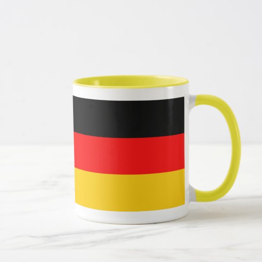 Ringer Tasse gelb Deutschland Fahne マグカップ (右)