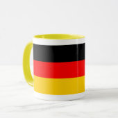 Ringer Tasse gelb Deutschland Fahne マグカップ (正面左)