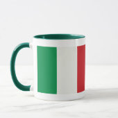 Ringer Tasse grün Italien Fahne マグカップ (左)