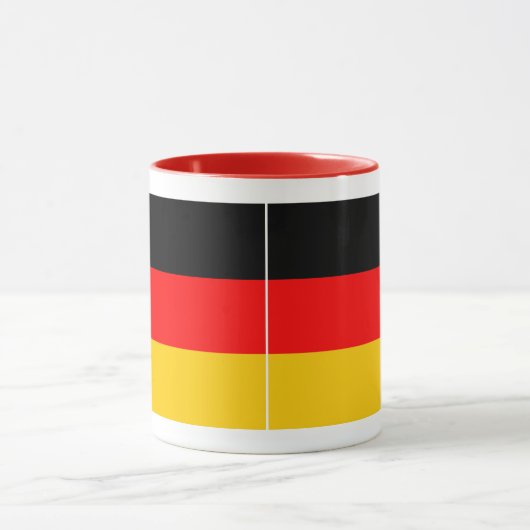 Ringer Tasse rot Deutschland Fahne マグカップ (中央)