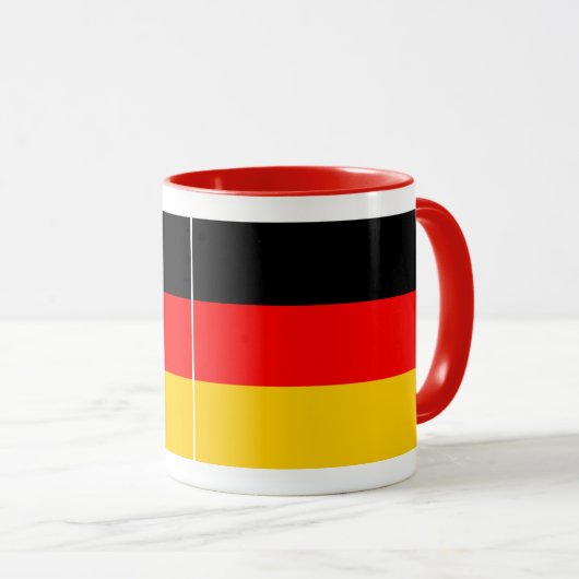 Ringer Tasse rot Deutschland Fahne マグカップ (正面右)