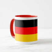Ringer Tasse rot Deutschland Fahne マグカップ (正面左)