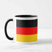 Ringer Tasse schwarz Deutschland Fahne マグカップ (左)
