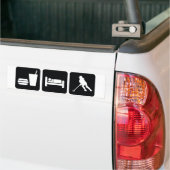 Ringetteの"睡眠のRingette"のバンパーステッカー食べて下さい バンパーステッカー (トラック上)