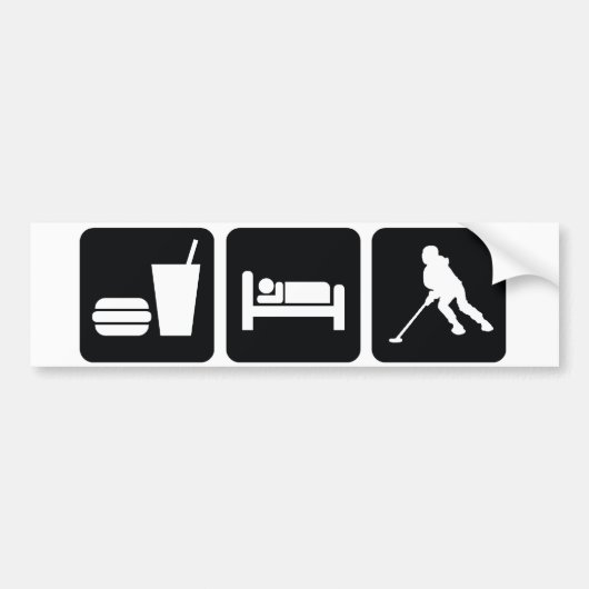 Ringetteの"睡眠のRingette"のバンパーステッカー食べて下さい バンパーステッカー (正面)